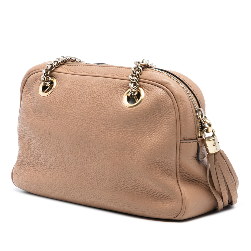 Pre-Loved Gucci Pebbled Leather Soho Chain Zip Shoulder Bag - Picture 2 of 7